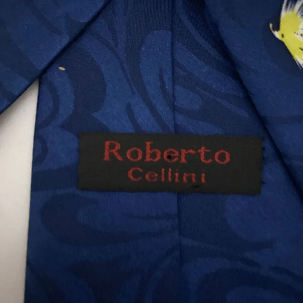 #5657 Robert Cellinl Flying Fish Mens Novelty Necktie, Tie 56X4